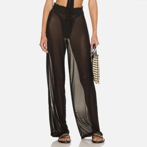 WeWoreWhat Smocked Mesh Pants